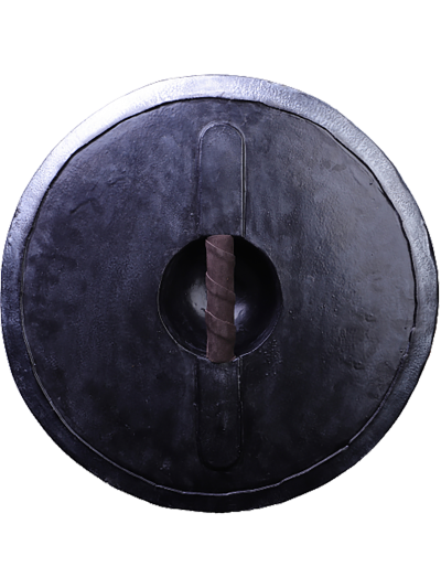 Trollfelsen 50cm LARP-Rundschild "Tur" hinten